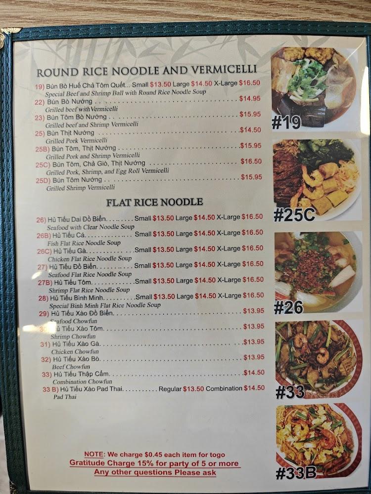 Phở Bình Minh Restaurant Menu image 3