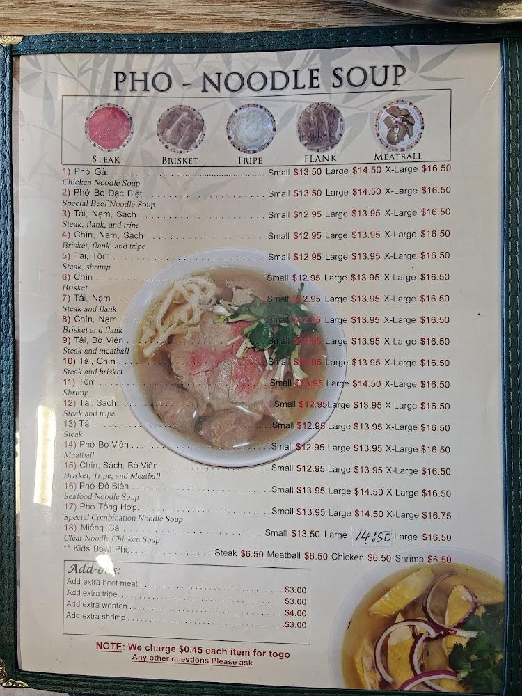 Phở Bình Minh Restaurant Menu image 4